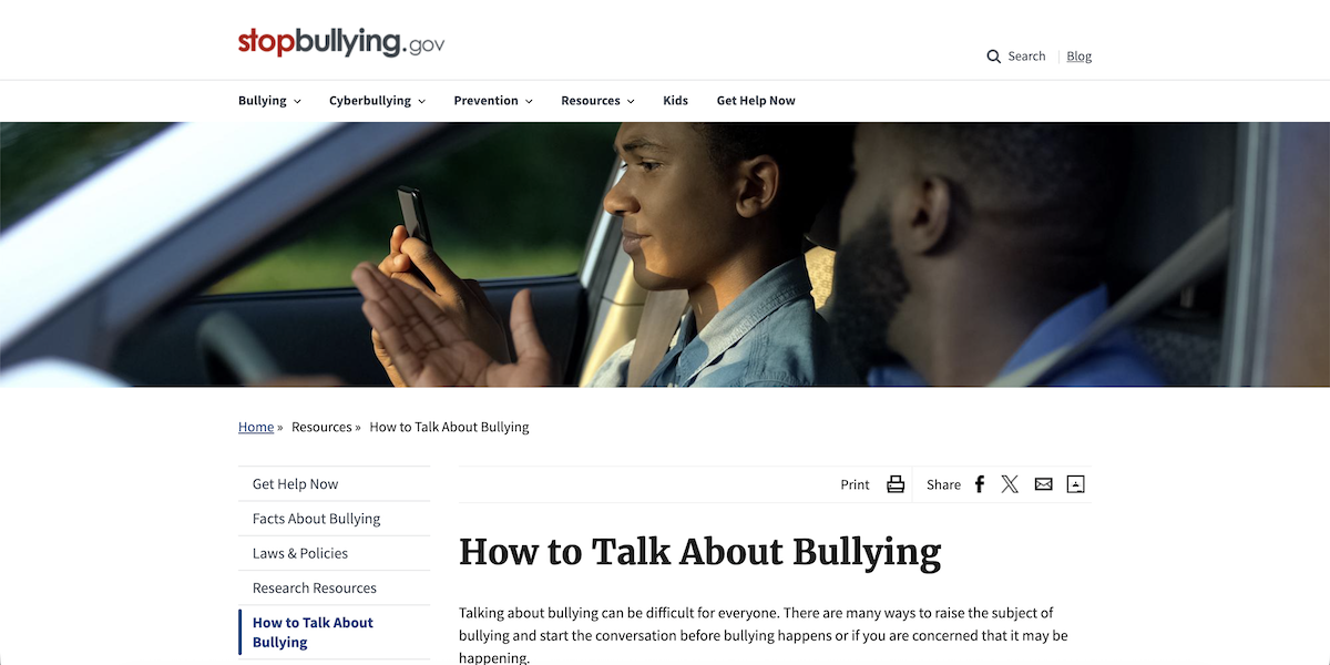 How to Talk About Bullying