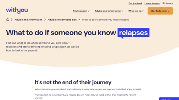 What to do if someone you know relapses